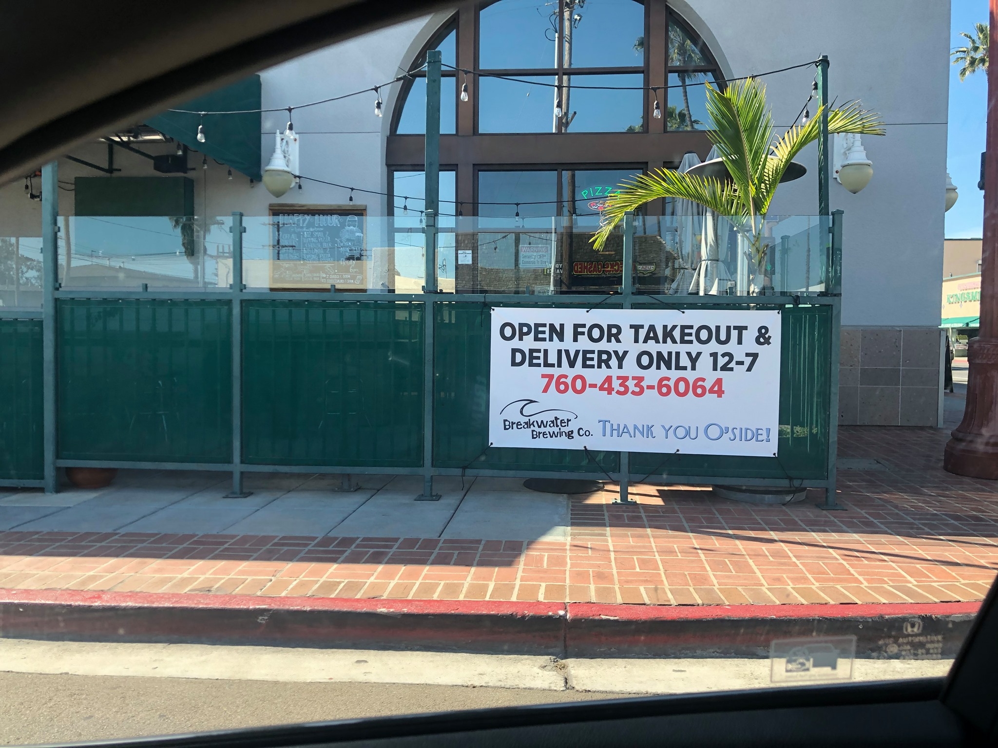 Breakwater Takeout and Delivery Banner